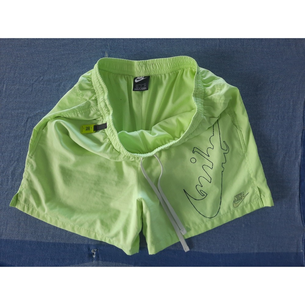 Nike Sportswear Sport Essentials Lined Flow Shorts Lime Green DJ5301-701 Mens XL